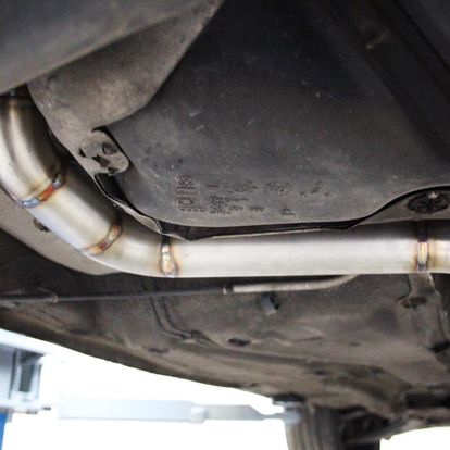 STAINLESS STEEL HALF EXHAUST LINE LEON 1M/ GOLF 4