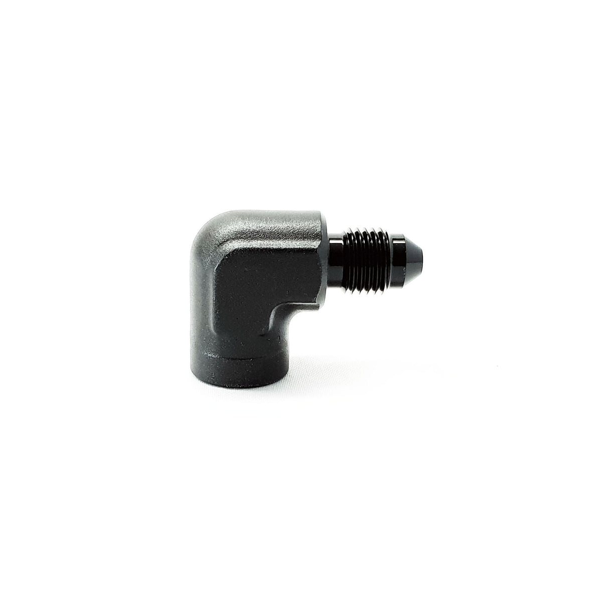 Adaptateur Raccord Coudé 90° AN8 Vers 1/4" NPT Bleu - Aluminium CNC Pour Circuit Carburant, Huile