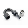 Crimp Hose Ends For Braided Hose 180 Degrees Titanium Tip