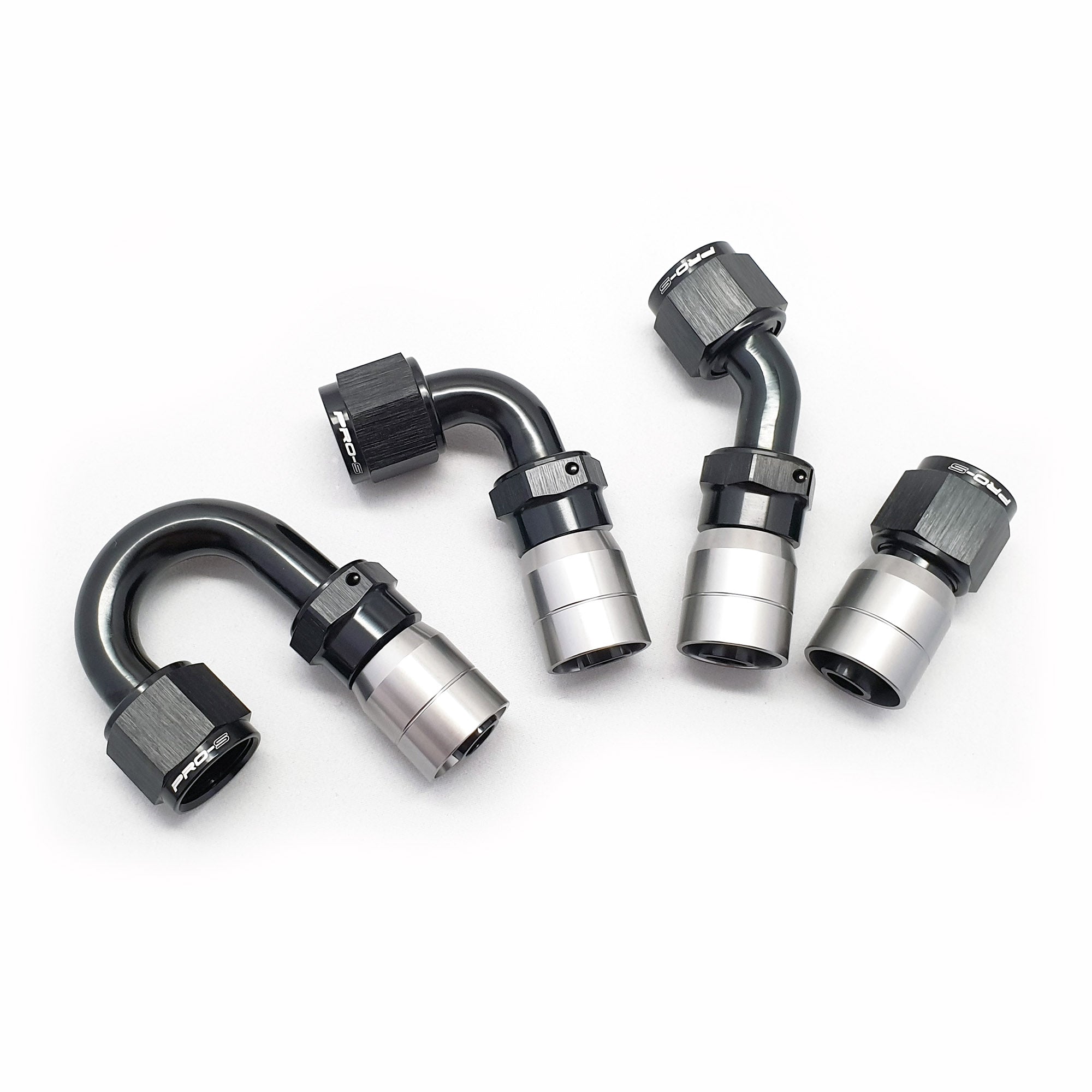 PRO-S straight connector for braided hose with titanium tip